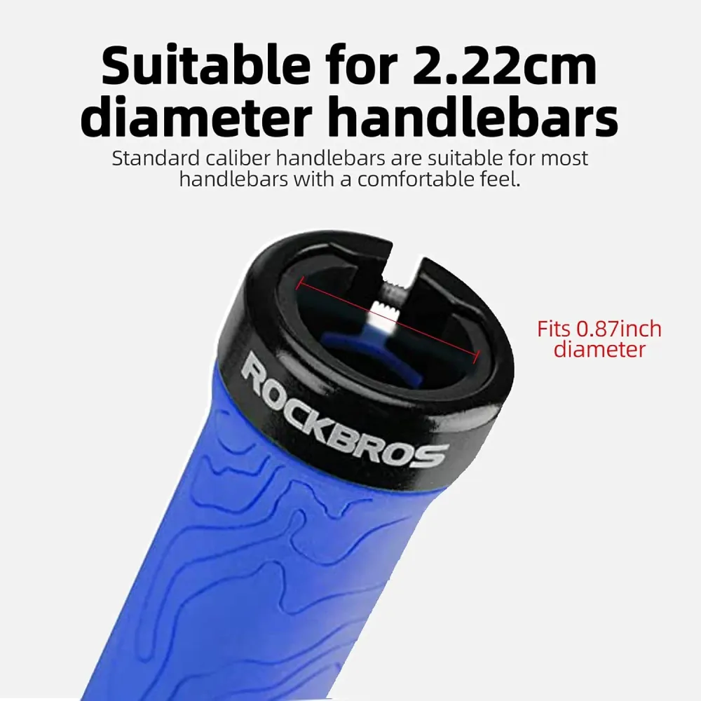 Punhos de Bicicleta ROCKBROS BIKE GRIP azul