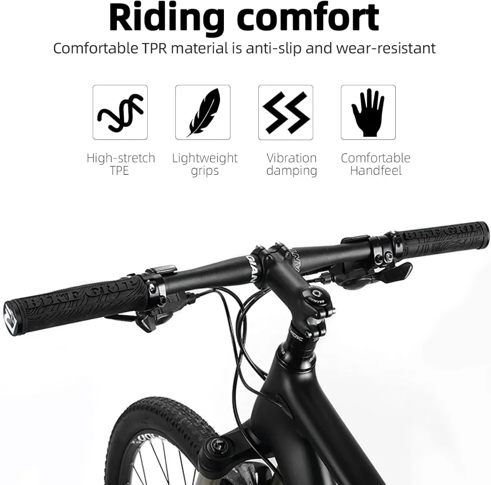 Punhos de Bicicleta ROCKBROS BIKE GRIP preto