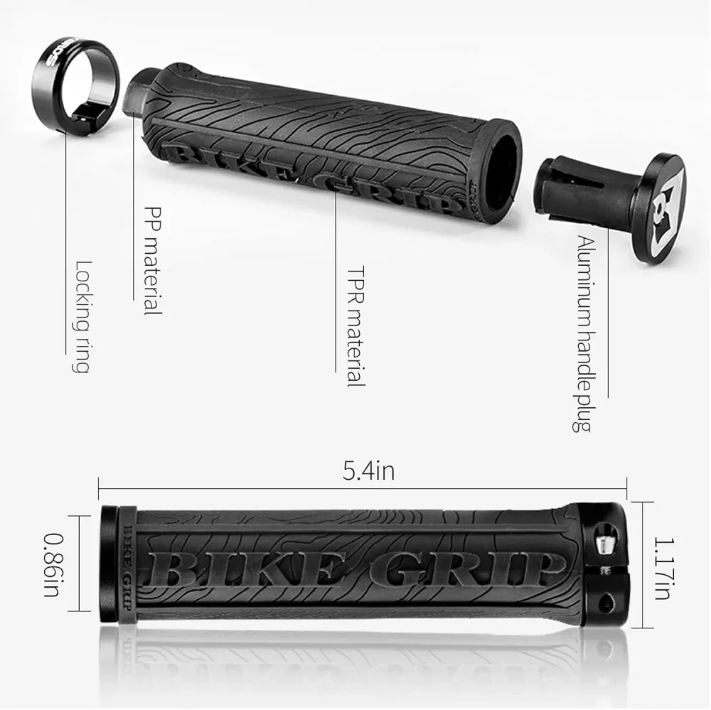 Punhos de Bicicleta ROCKBROS BIKE GRIP preto