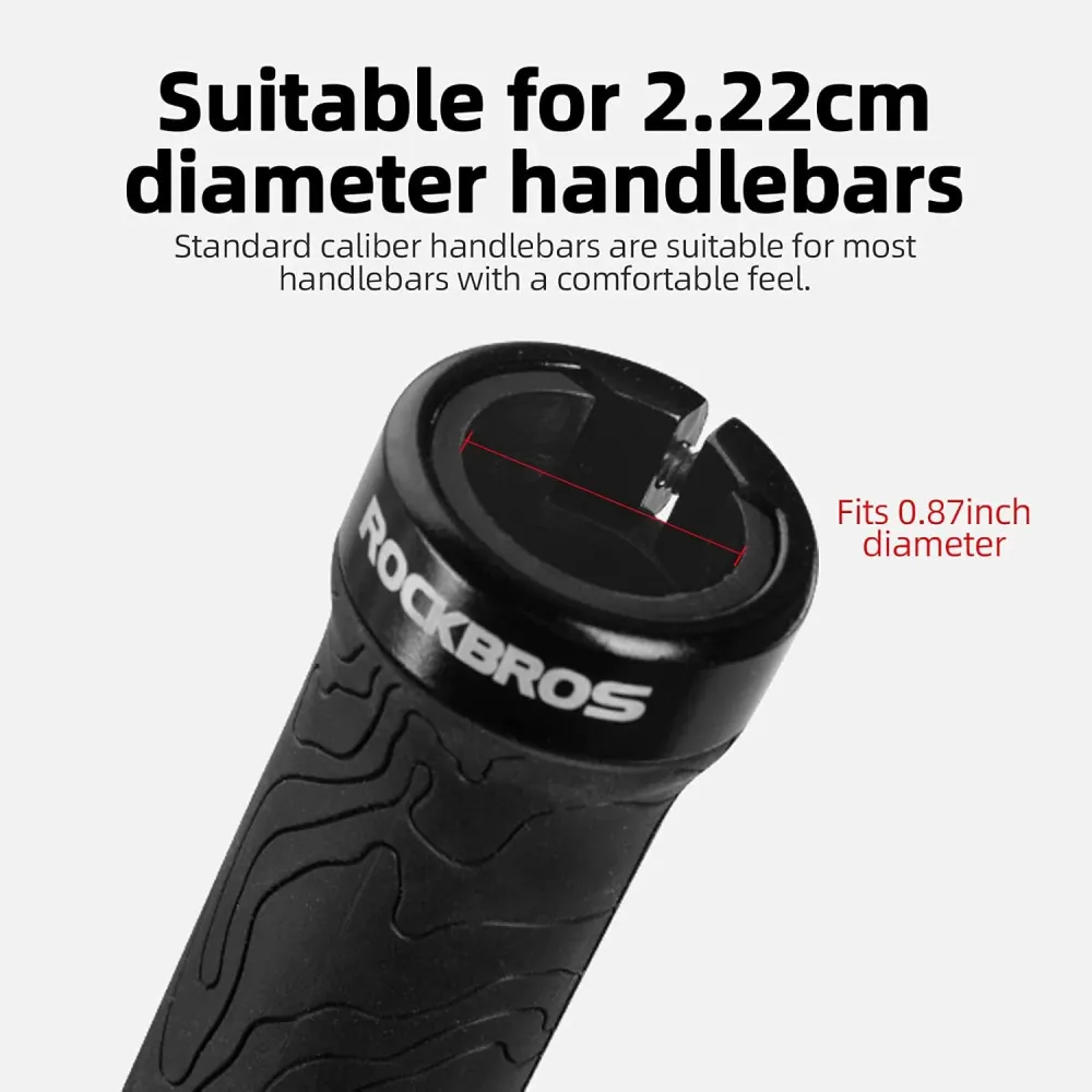 Punhos de Bicicleta ROCKBROS BIKE GRIP preto