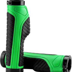 Punhos de bicicleta Rockbros verde e preto