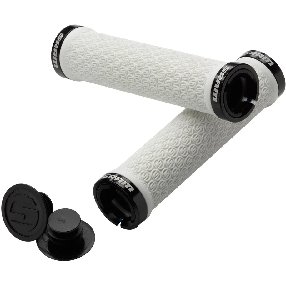 Punhos brancos SRAM Lock-On 130mm