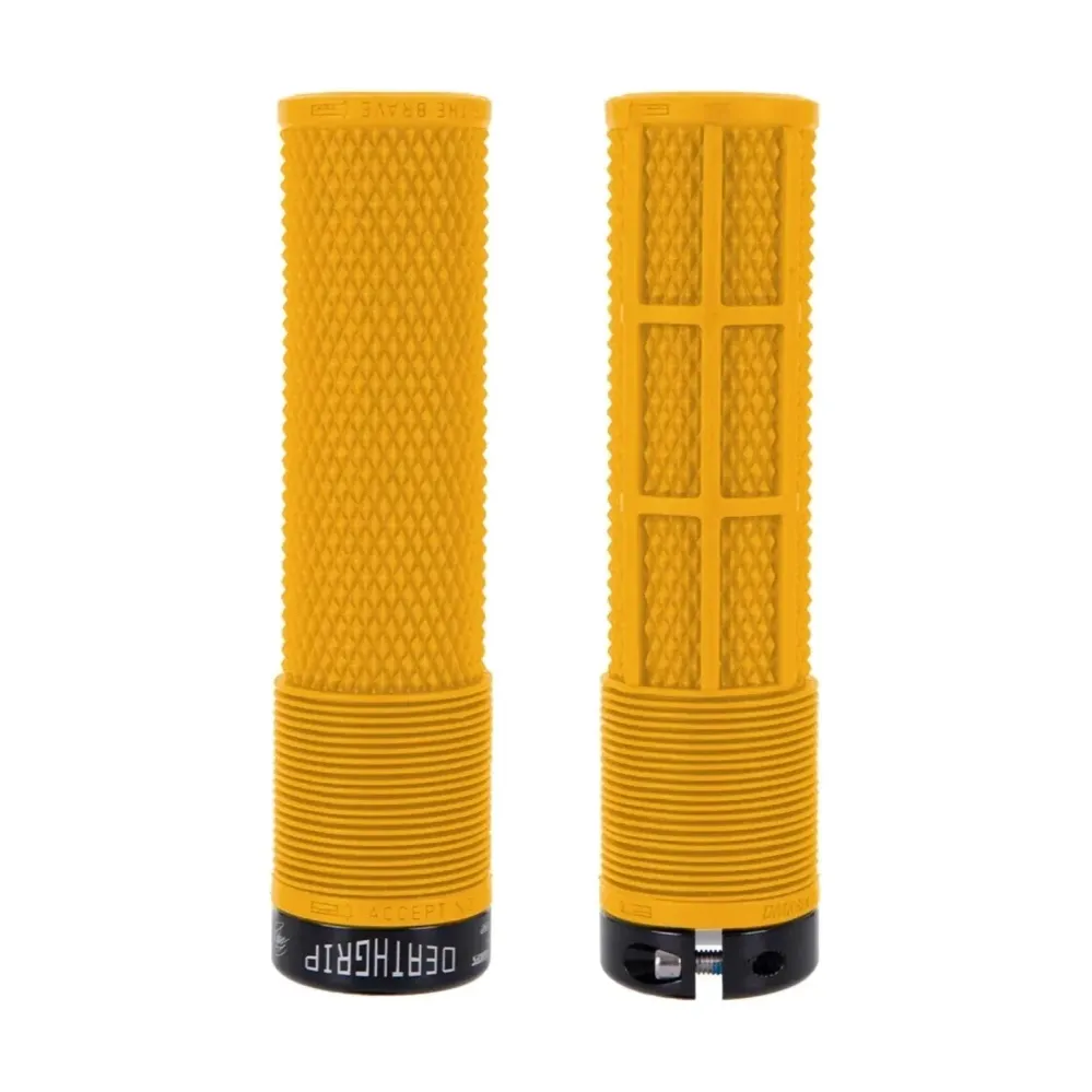 Punhos DMR DEATHGRIP Grande Lock-on Amarelo