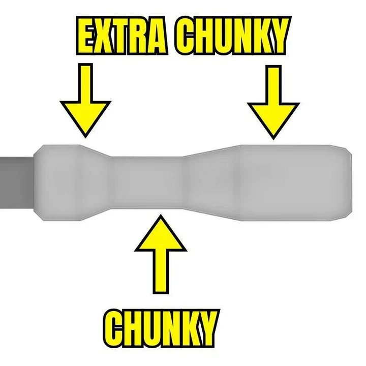 Punhos ESI FIT XC (EXTRA CHUNKY/CHUNKY COMBO) 130 mm Preto