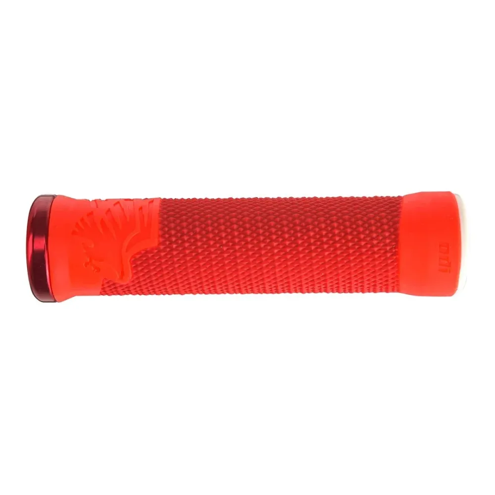 Punhos ODI AARON GWIN 2 Lock-On 135 mm Vermelho