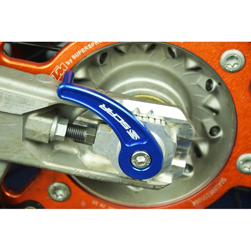 Puxador Rápido Eixo Traseiro SCAR SHERCO SE-R 125 18-23, SE-R 250/300 12-23, SEF-R 250/300/450 12-23 Azul