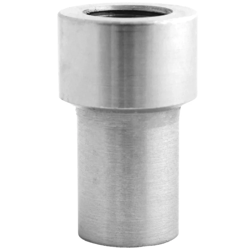 QA1 Tube Adapter - 5/8in OD - Smooth - Left Hand - 5/16-24 Thread .058 Wall - Alloy