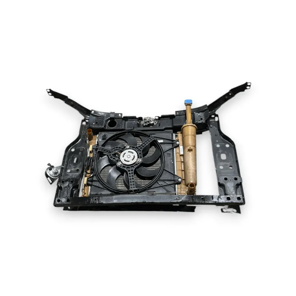 Radiador + ventoinha elétrica fiat 500 1.2 gasolina cod:51787115q / 51787111 (2007-)