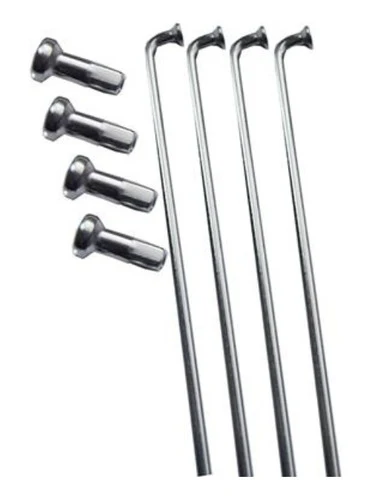 Raio Inox, Niple, 2,0 X 285mm Grossa Shadar 144 Unidades