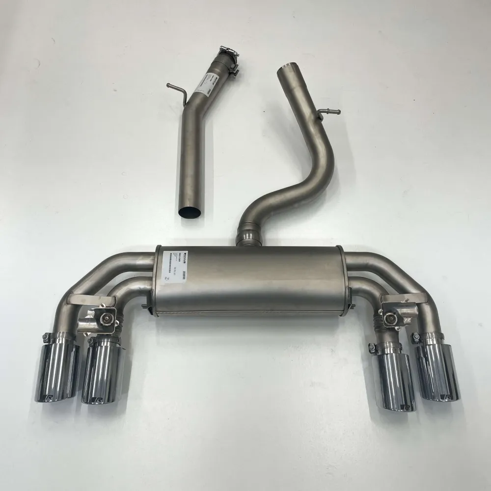 REMUS Catback Incl. Tubo Central Ponteiras Quadruplas Cromadas VW Golf MK7 R
