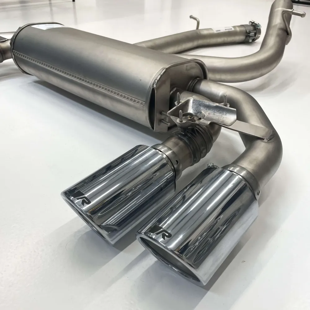 REMUS Catback Incl. Tubo Central Ponteiras Quadruplas Cromadas VW Golf MK7 R
