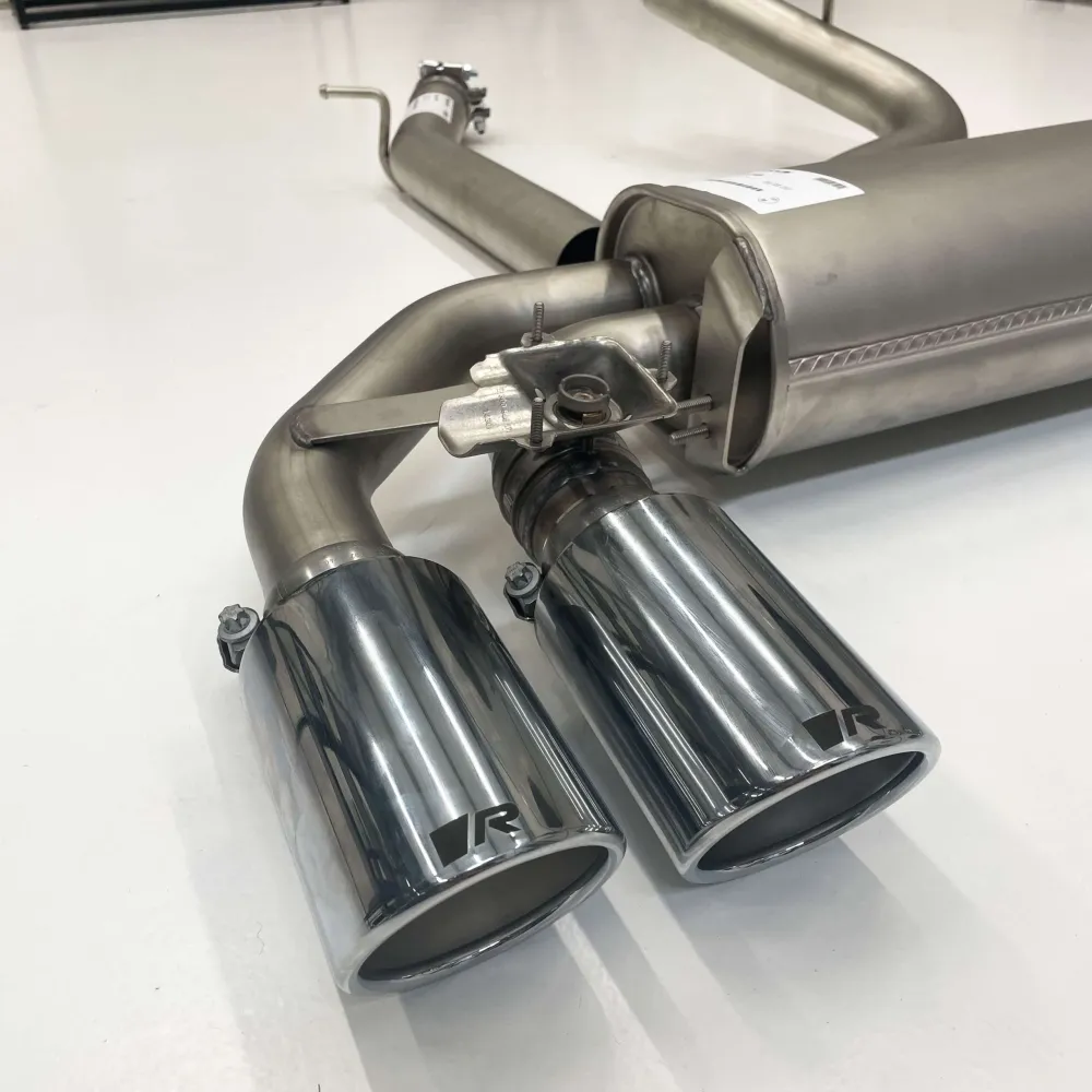 REMUS Catback Incl. Tubo Central Ponteiras Quadruplas Cromadas VW Golf MK7 R