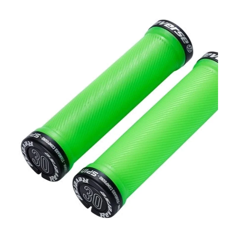 REVERSE COMPONENTS Punhos SPIN Lock-On Ø 30mm Verde/Preto