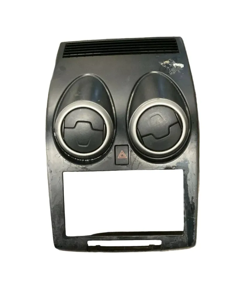 Revestimento do painel central + saídas de ar nissan qashqai j10 cod. p10381a77100 (2006 > 2014)