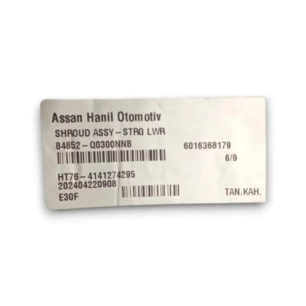 Revestimento do pilar inferior hyundai i20 cod. 84852-q0300 (2020 >)