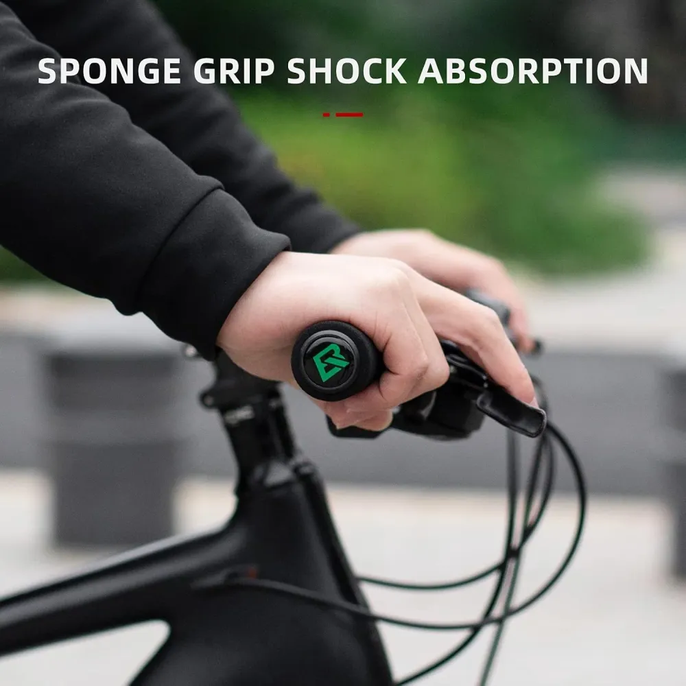 Rockbros Punhos de guiador de bicicleta em esponja - Vermelho