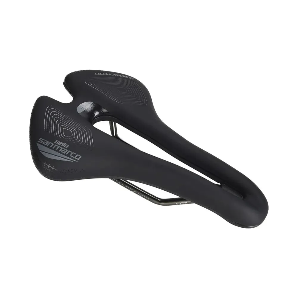 SAN MARCO APSIDE SHORT SUPERCOMFORT OPEN-FIT RACING SADDLE 149mm Carris de manganês