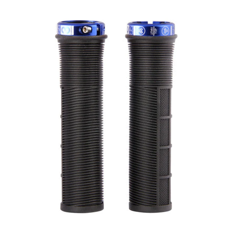 SB3 RACE PT Lock-On 130 mm Punhos pretos/azuis