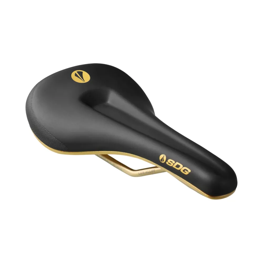 SDG BEL-AIR V3 MAX Galactic Rails Lux-Alloy Saddle Preto/Dourado