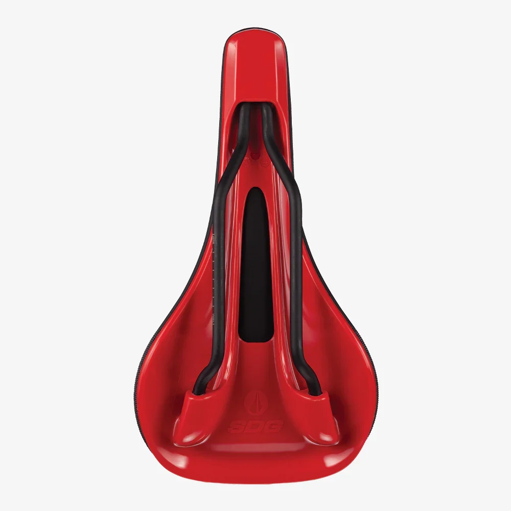 SDG BEL-AIR V3 Rails Lux Alloy Saddle Preto/Vermelho