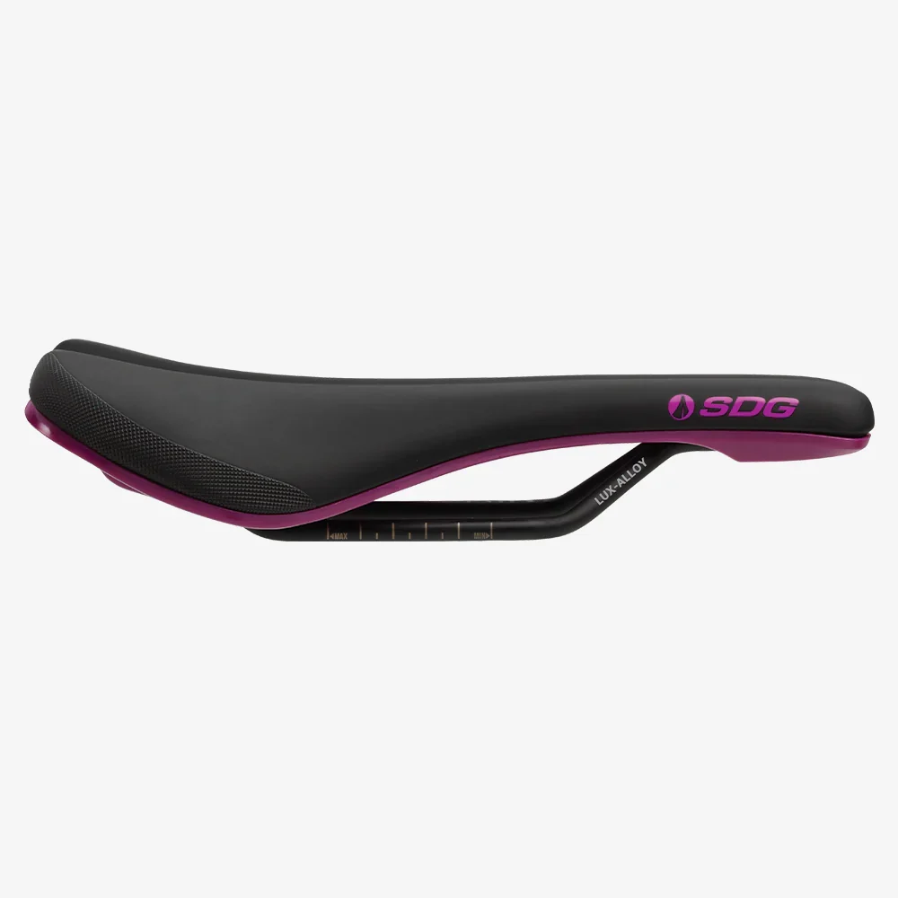 SDG BEL-AIR V3 Rails Lux Alloy Saddle Preto/Púrpura