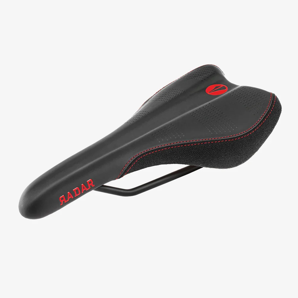 SDG RADAR MTN Rails Titanium-Alu Saddle Preto/Vermelho