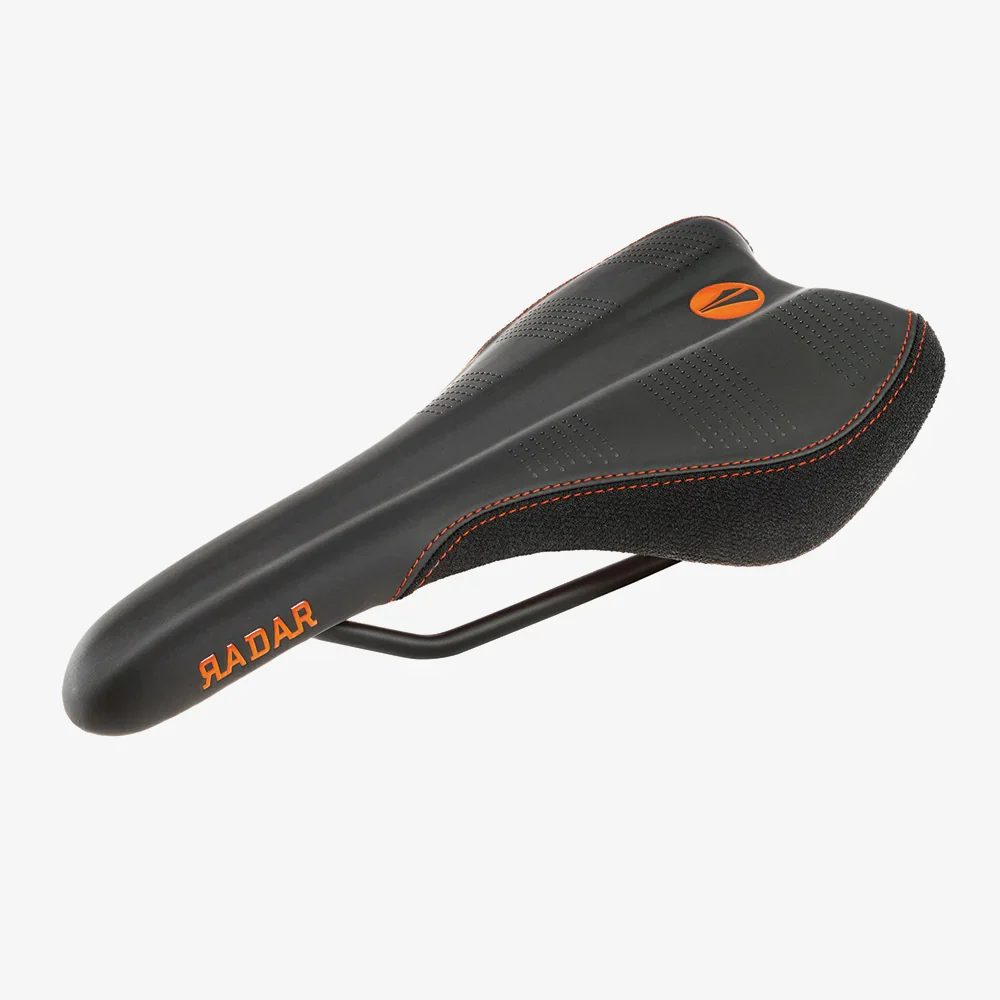SDG RADAR MTN Rails Titanium-Aluminium Saddle Preto/Laranja