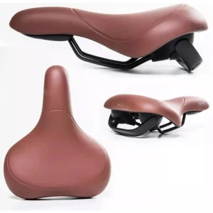 Selim Anatômico Bicicleta Marrom Hertz Confort. Retrô C/alç