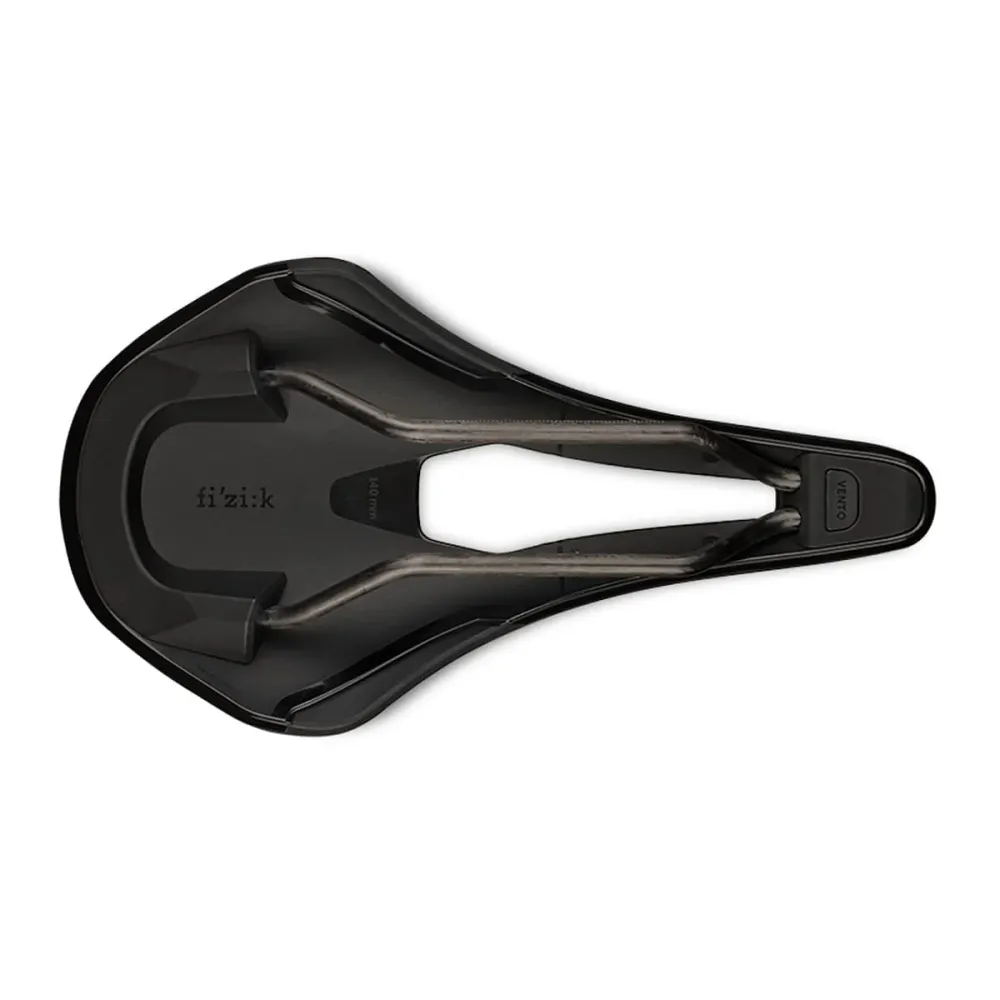 Selim FIZIK VENTO ARGO R1 140 mm Carris de carbono Preto