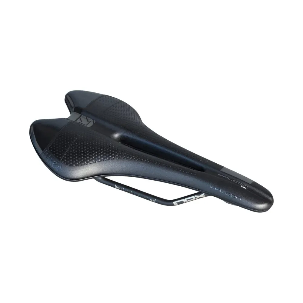 Selim PRO FALCON GEL142mm Carris em ço inoxidável Preto