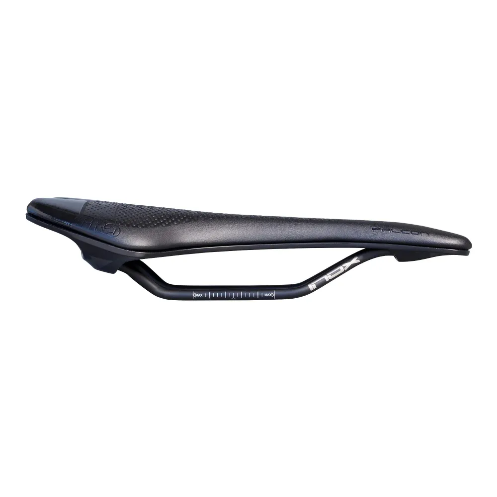 Selim PRO FALCON GEL142mm Carris em ço inoxidável Preto