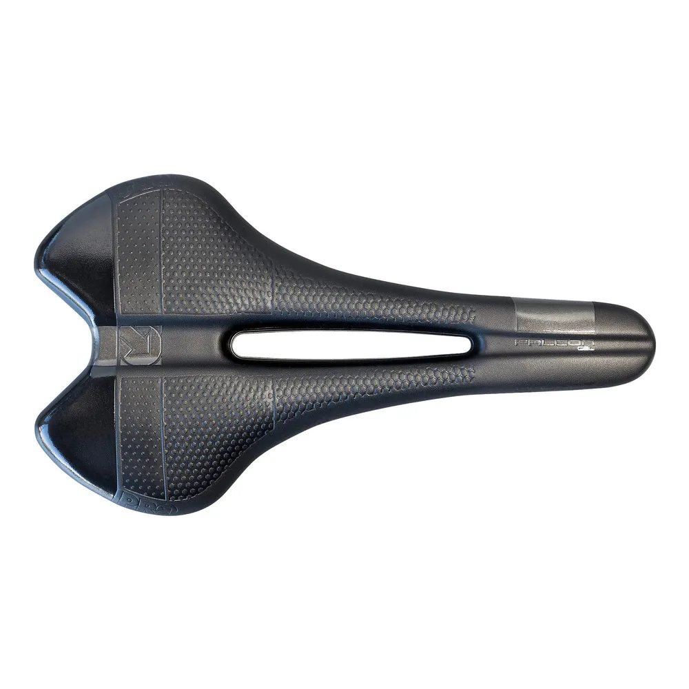 Selim PRO FALCON GEL142mm Carris em ço inoxidável Preto
