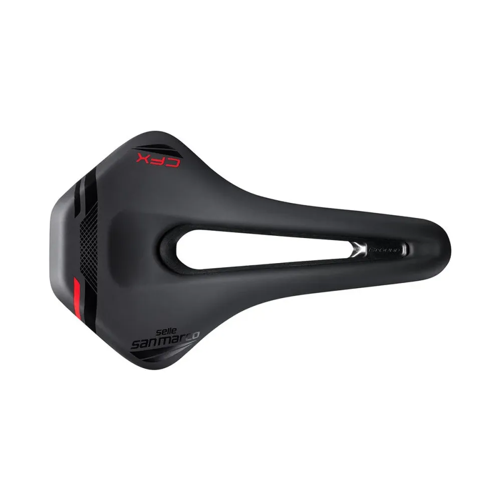 Selim SAN MARCO GROUND SHORT OPEN-FIT CARBON FX 155mm Preto