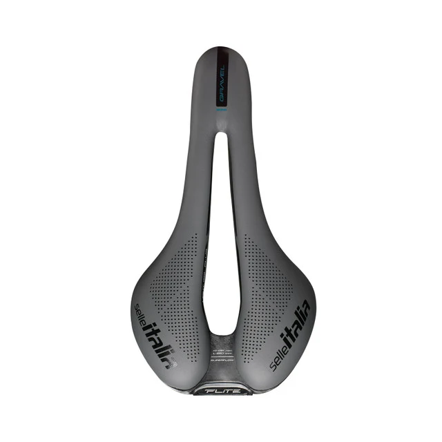 Selim SELLE ITALIA FLITE BOOST GRAVEL SUPERFLOW S Carris Ti316 Preto/Cinzento