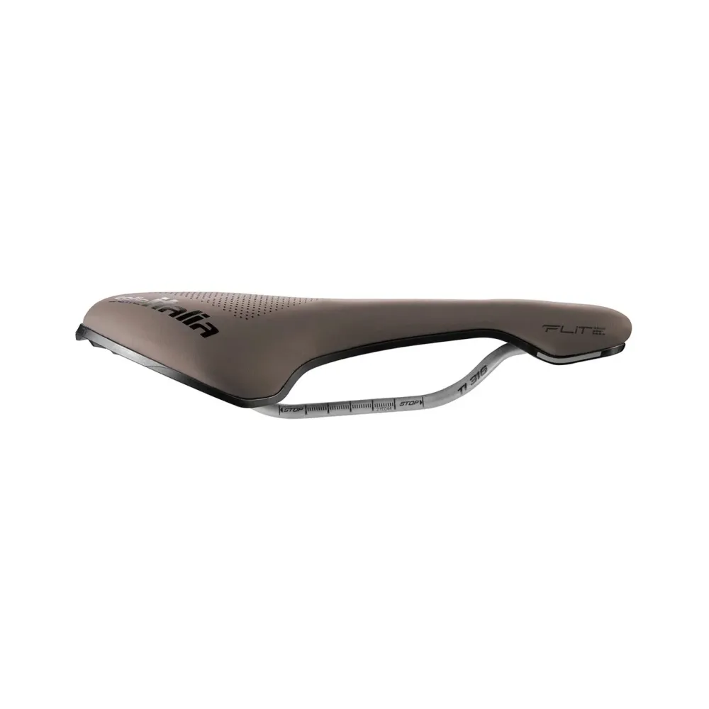 Selim SELLE ITALIA FLITE BOOST GRAVEL SUPERFLOW L3 Carris TI 316 Castanho