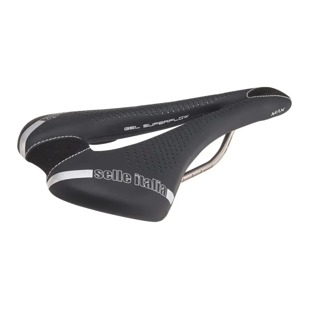 Selim SELLE ITALIA MAX SLR GEL SUPERFLOW L Carris TI316 Preto