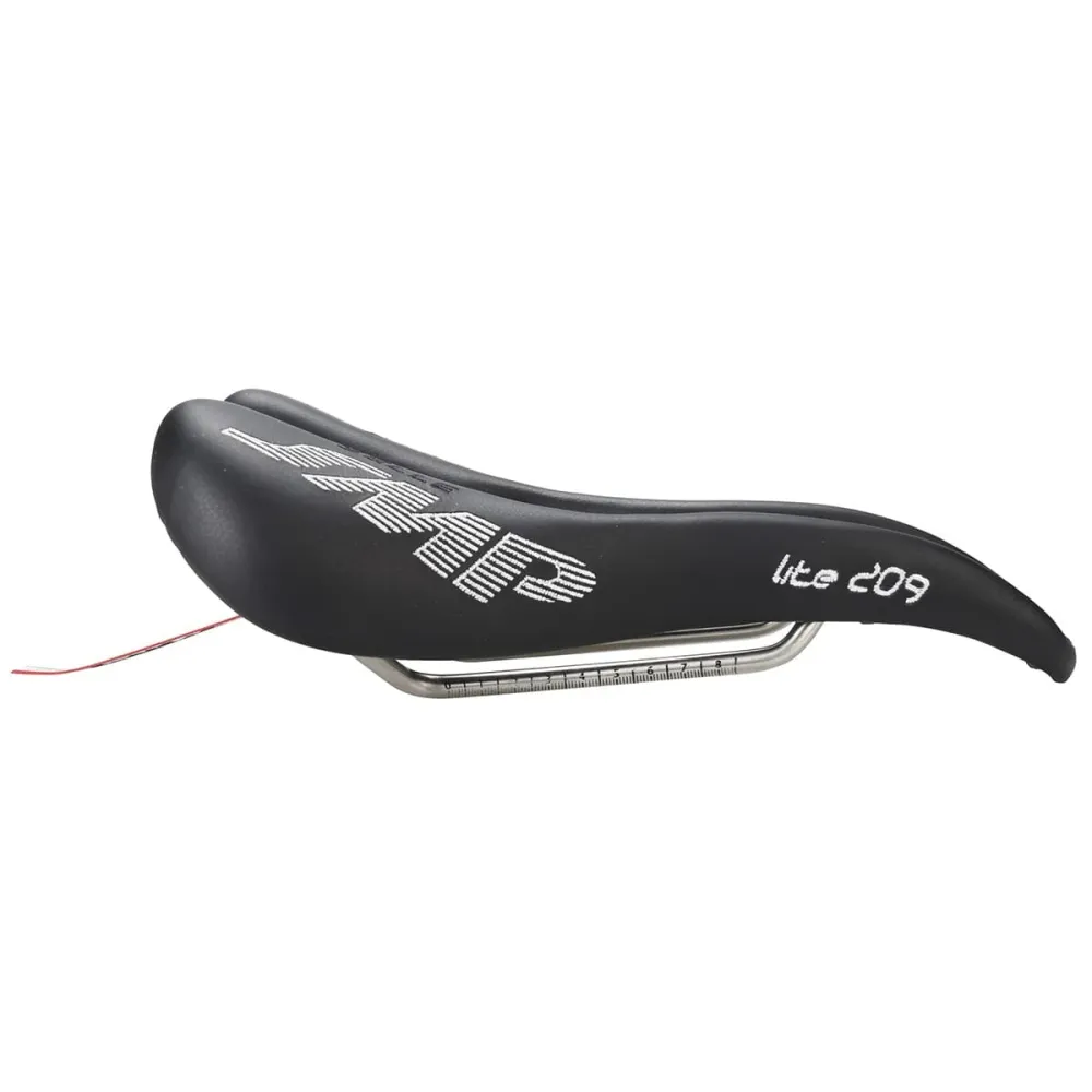 Selim SMP LITE 209 Largura 139mm Carris em ço inoxidável Preto