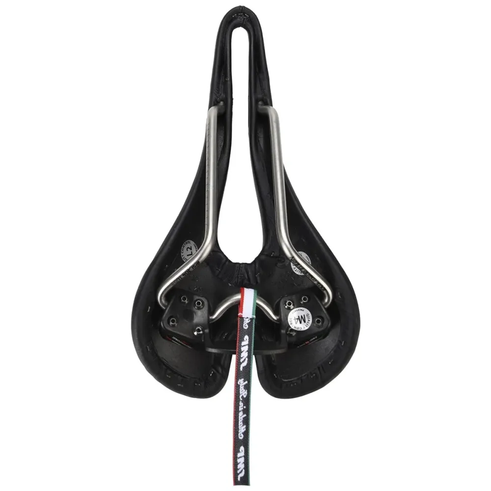 Selim SMP LITE 209 Largura 139mm Carris em ço inoxidável Preto