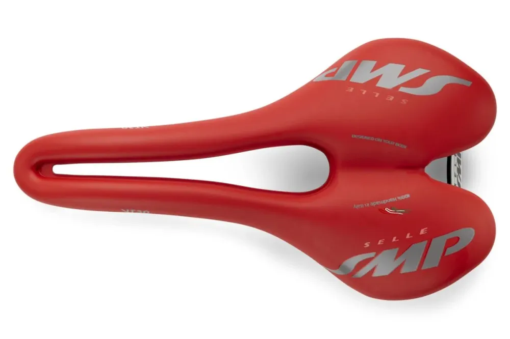 Selim SMP VT30 Largura 155mm Carris de ço Vermelho