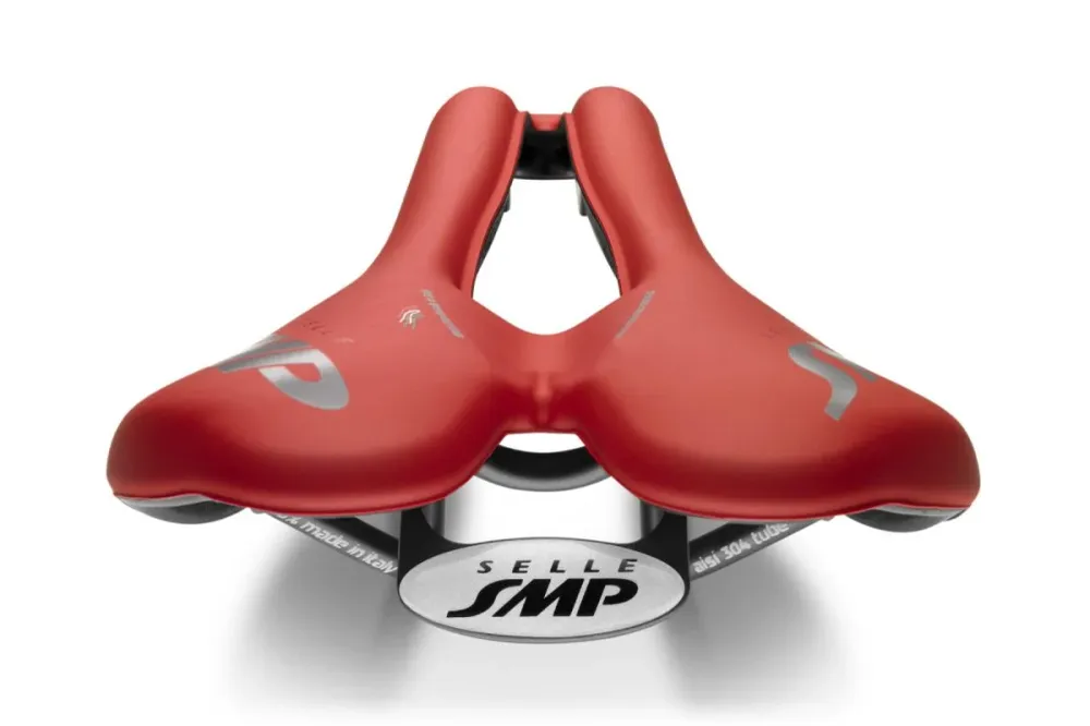Selim SMP VT30 Largura 155mm Carris de ço Vermelho