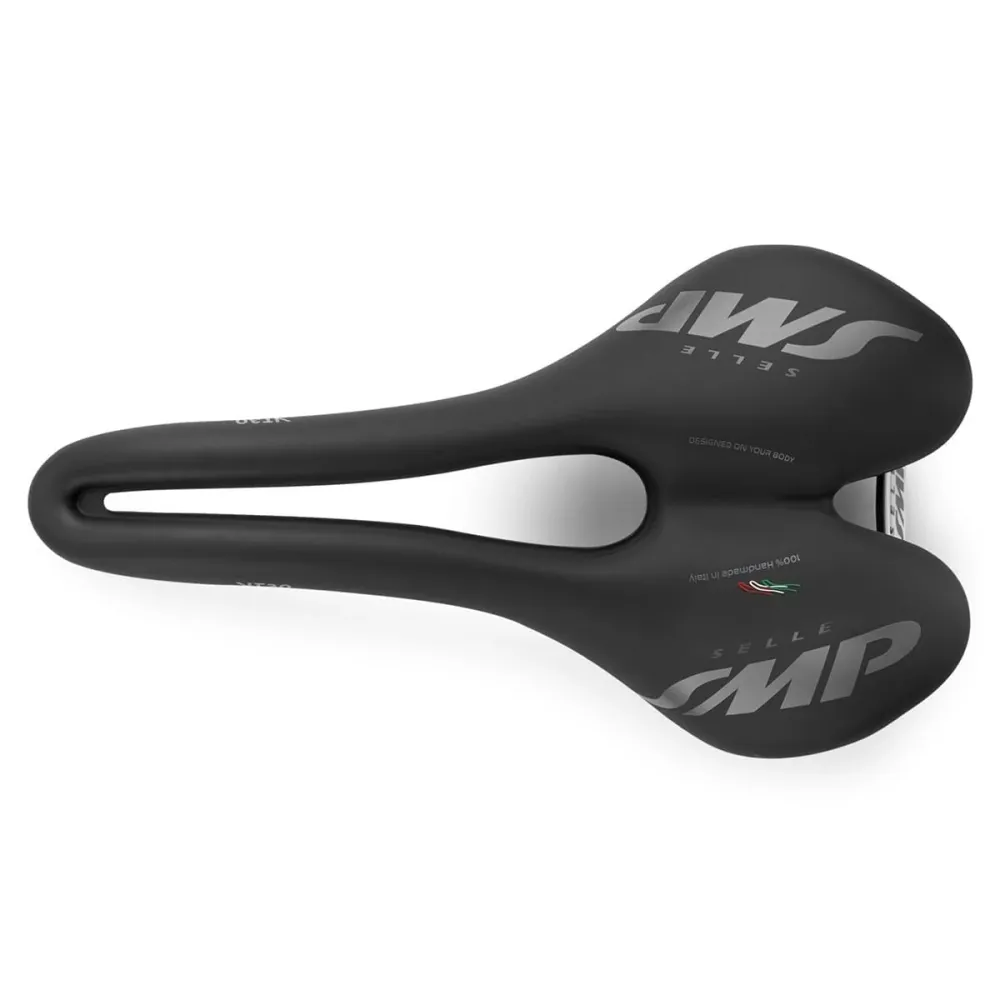 Selim SMP VT30 Largura 155mm Carris de carbono Preto