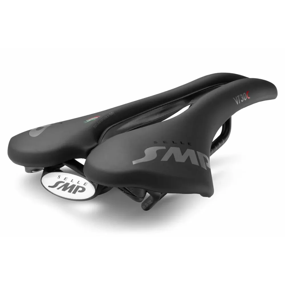 Selim SMP VT30C Largura 155mm Carris de ço Preto
