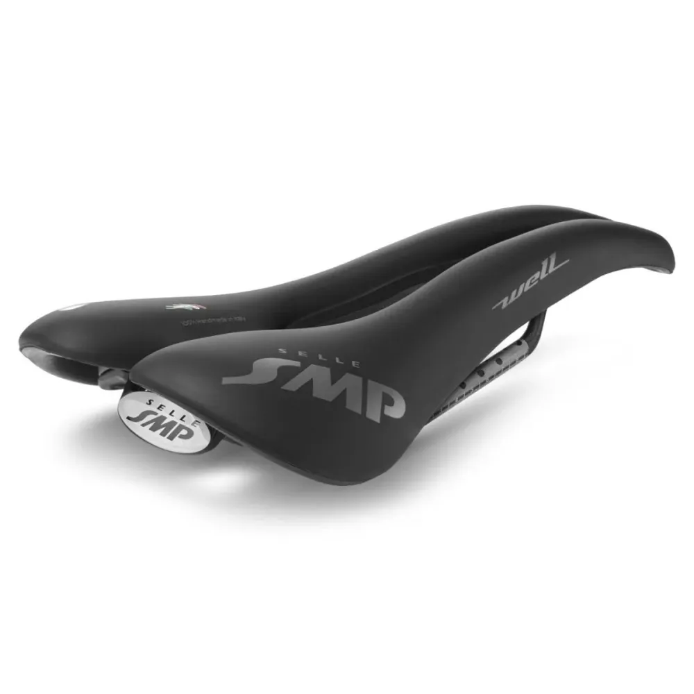 Selim SMP WELL GEL Largura 144mm Carris de carbono Preto