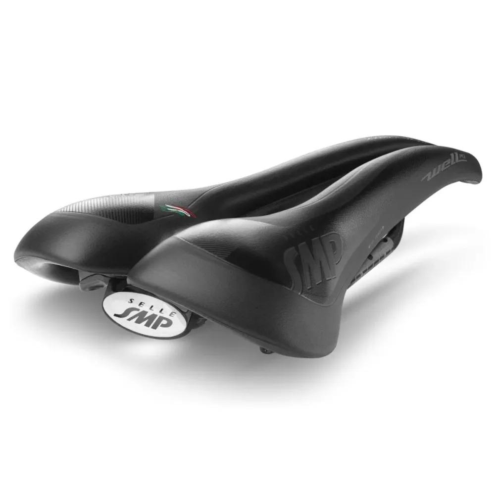 Selim SMP WELL M1 GEL VTTAE Largura 163mm Carris de carbono Preto