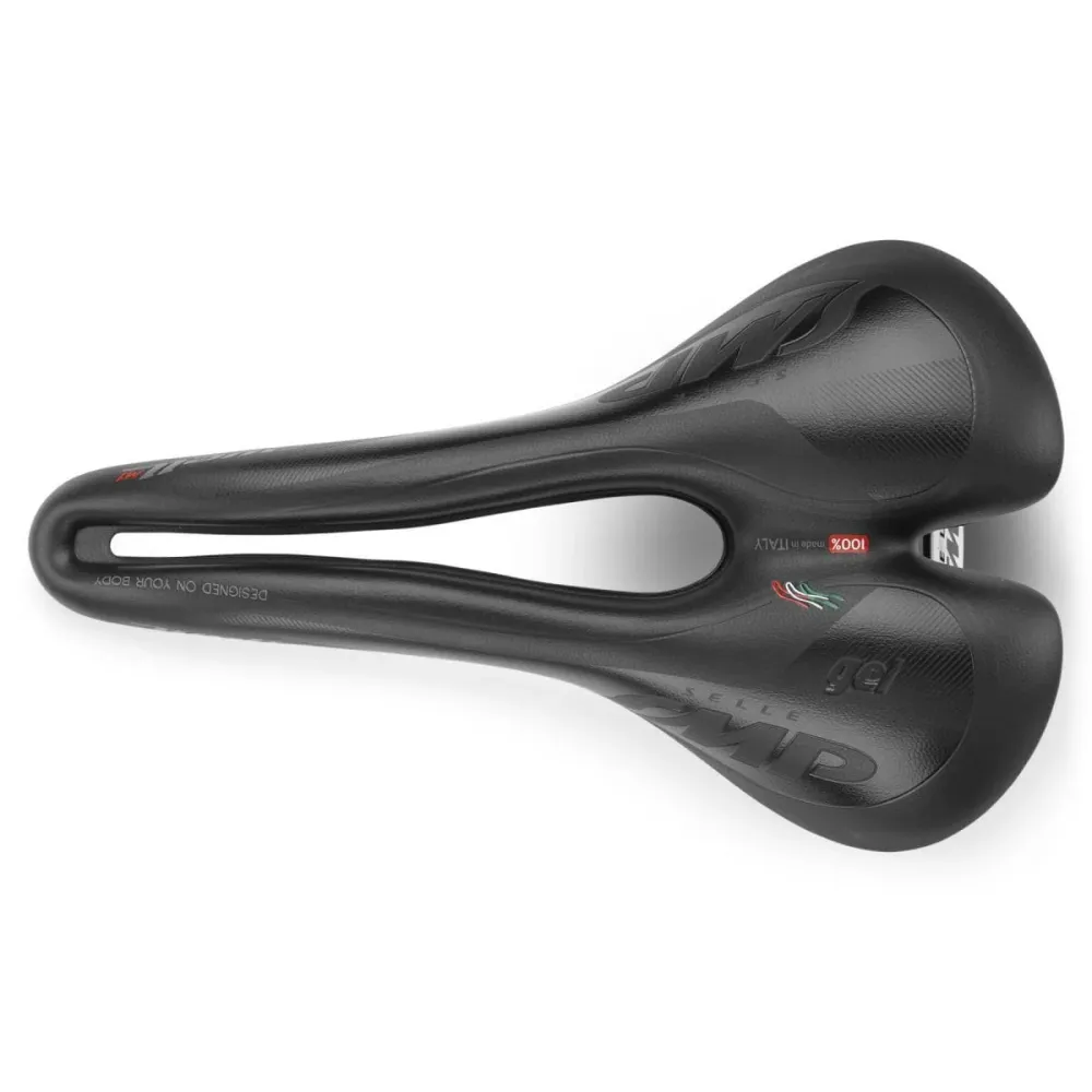 Selim SMP WELL M1 GEL VTTAE Largura 163mm Carris de carbono Preto