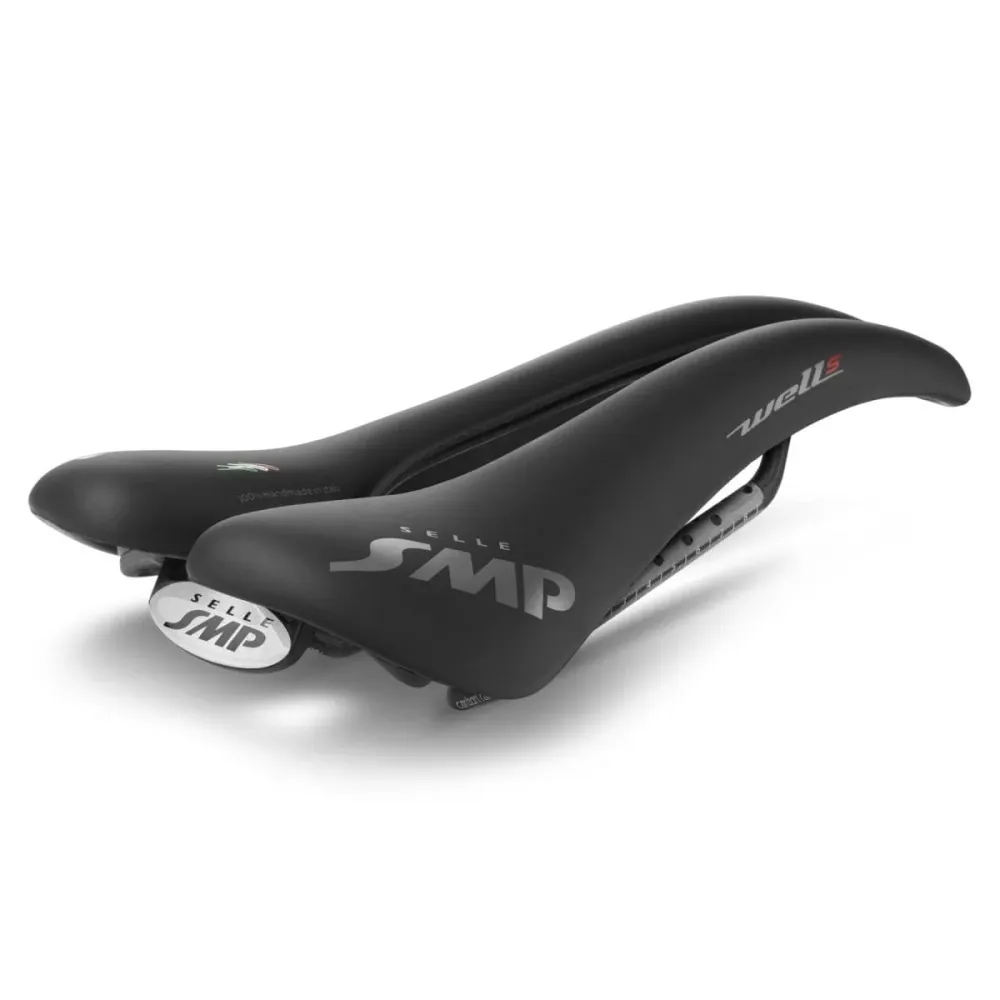Selim SMP WELL S Largura 138mm Carris de carbono Preto