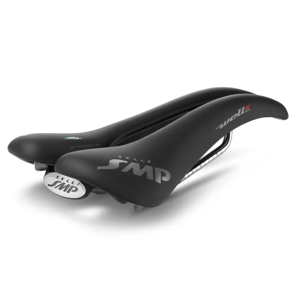 Selim SMP WELL S Largura 138mm Carris de ço Preto