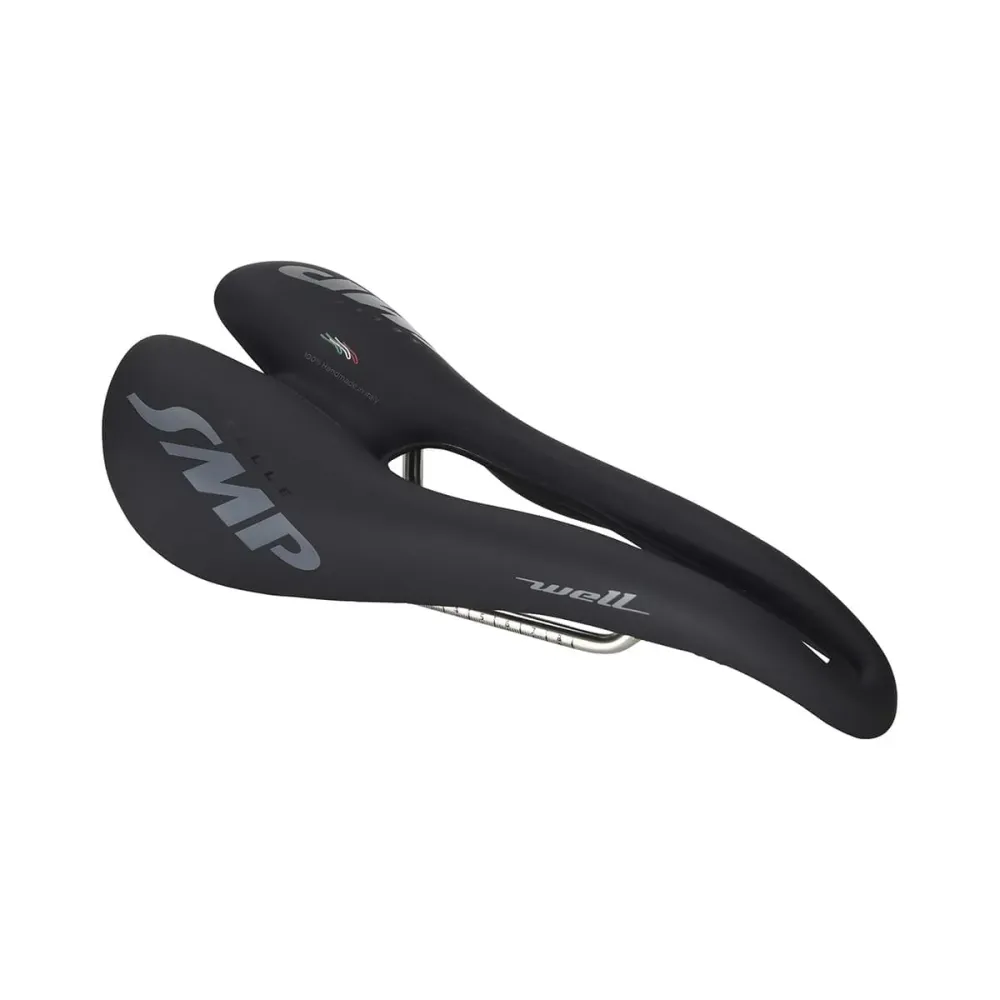 Selim SMP WELL Largura 144mm Carris de ço Preto