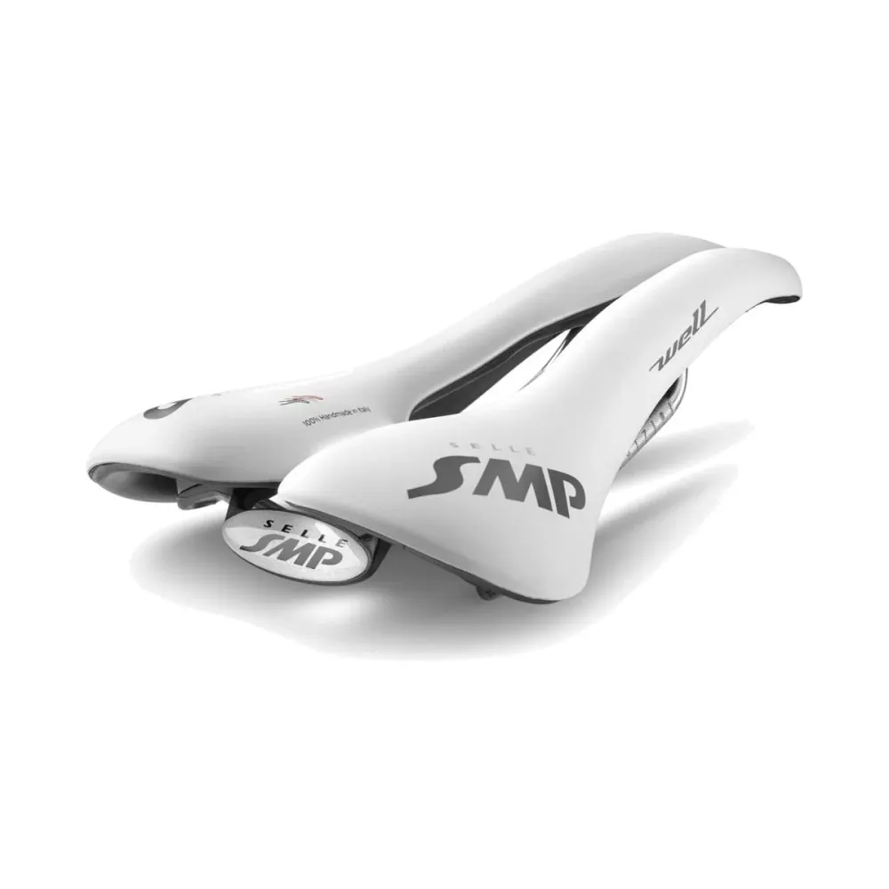 Selim SMP WELL Largura 144mm Carris de ço Branco