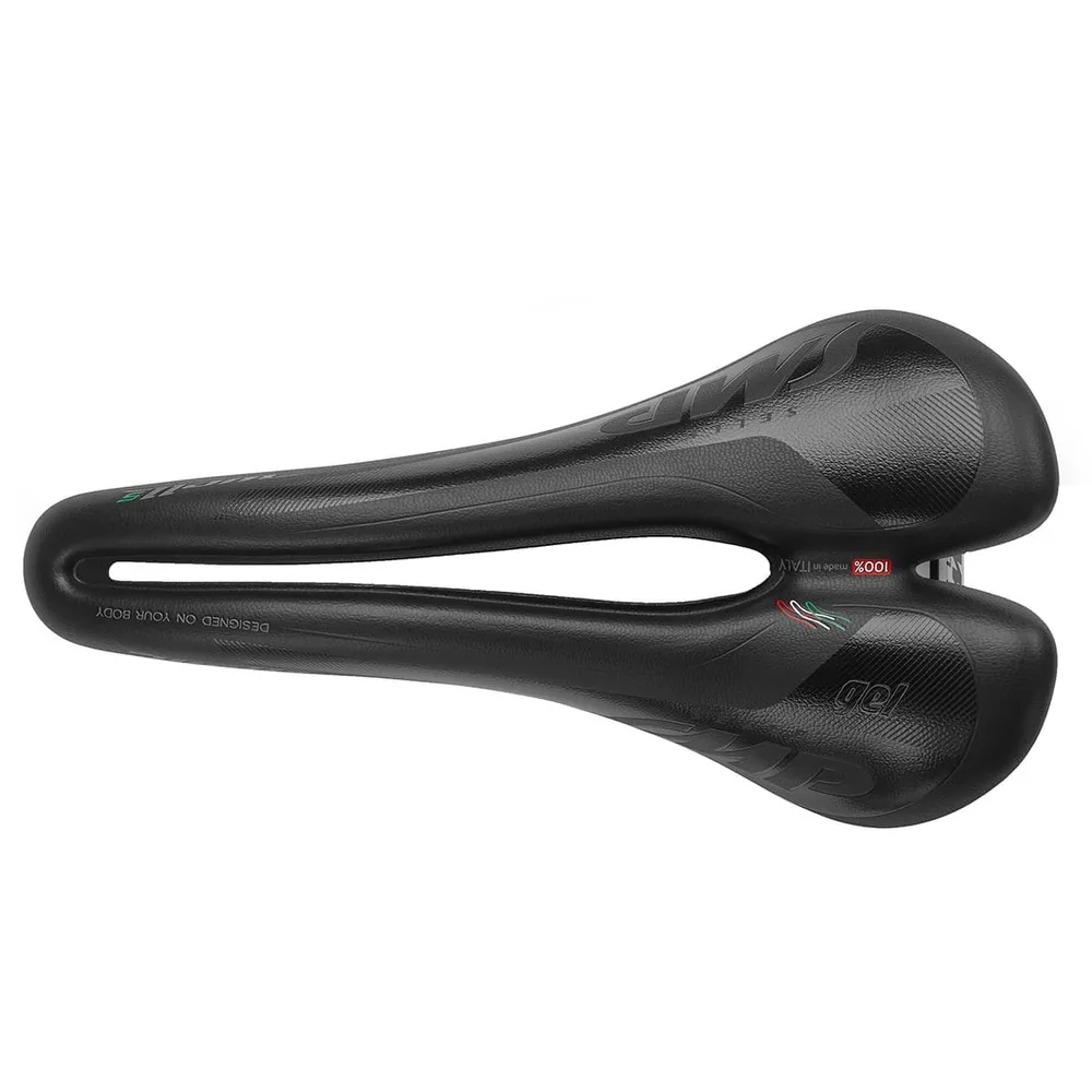 Selim SMP WELLE S GEL Largura 138mm Carris de ço Preto